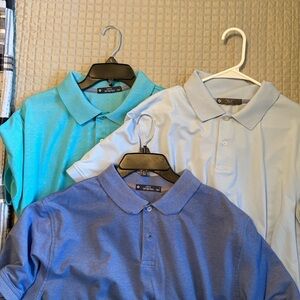 3 Stretch Cotton Classic Polo Shirts for Men